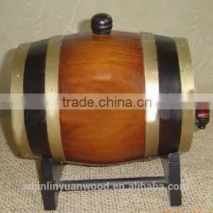 Factory Direct Sale Printing Logo Wooden Wine Barrel,welcome to Order thumbnail-4