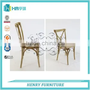 Good Quality Henry Dining Furniture Wooden Cross Back Chair thumbnail-4