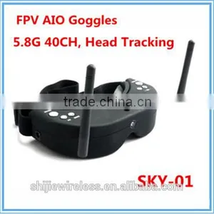 Skyzone FPV Goggles 5.8G New 40CH Dual Diversity Receiver Head Tracker V2 SKY-01 thumbnail-1