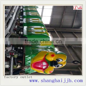 Kids Amusement Rides Small Roller Coaster Big Green Worm Ride for Sale thumbnail-1