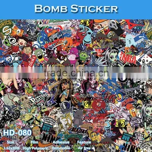 HD-077 Hot Selling Bomb Leopard Grain Camouflage Car Vinyl Film thumbnail-4