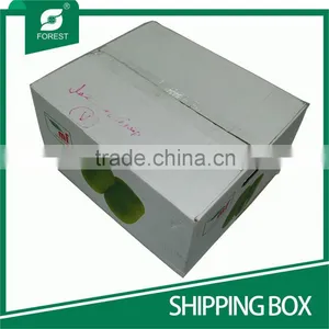 WHITE CORRUGATED SHIPPING BOX FOR MOVING FRESH VEGETABLES thumbnail-1