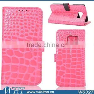Flip Cover PU Leather Case for S6, Crocodile Pattern for S6 Wallet Phone Bag thumbnail-3