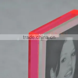 Hot Sale Clear Acrylic Glass Block Perspex Photo Frame for Home Decoratio Stand thumbnail-4