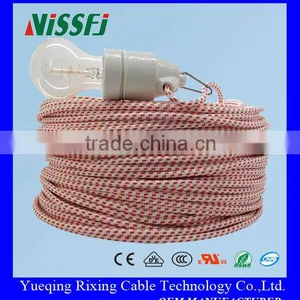 2*0.75mm2 Colored Lighting Textile Cable,textile Braided Cable thumbnail-3