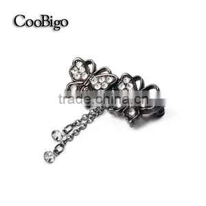 Fashion Jewelry Brooch Dangling Chain Rhinestone Women Dresses Hijab Scarf Party Gift Apparel Promotion Accessories thumbnail-2