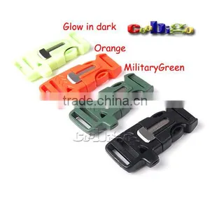 #FLC160(Mix-s) for Paracord Bracelet 3/4"(19mm) Survival Emergency Kit Flint Fire Starter Whistle Buckle Quality Choice thumbnail-1