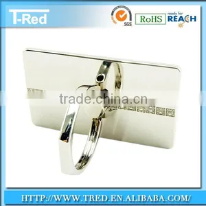 Rectangle Crystal Smart Ring Finger Grip Stand Holder thumbnail-1