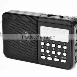 Robot-098 Portable Card Speaker,digital fm Radio,Led Lights,portable Mini Speaker With fm Radio thumbnail-1