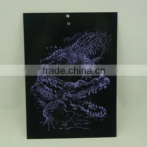 EN71 Certification Engraving Card/Scratch Art Foil Paper/foil Card/Scratch Foil Paper Engraving Art MD11943 thumbnail-1