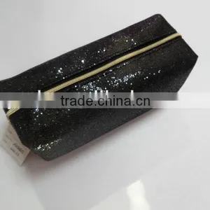 2015 New Fashion Black Giltter Cosmetic Bag thumbnail-2