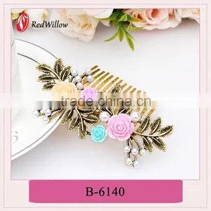 Wholesale Products China White Rhinestone Hair Claws,alloy Pearl Hair Claws,beautiful Hair Claw thumbnail-5