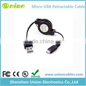 Universal Retractable USB 2.0 A Male to Micro B Male Data Sync Charger Ca 2.0 A Male to Micro B Male Data Sync Charger Cable 2FT thumbnail-1