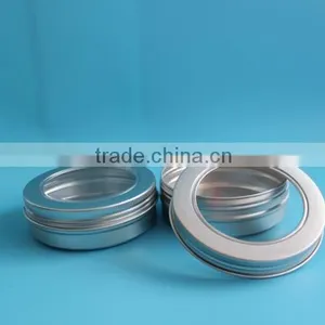 Latest Design Main Product Round Aluminum Can With Transparent Window Cap thumbnail-4