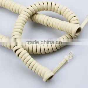 Modular 6P2C Round Extension Telephone Spiral Cable thumbnail-2
