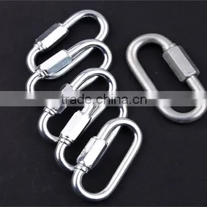 18KN Outdoor Safety Buckle Clasp O-Shape Stainless Steel Screw Gate Climbing Button Carabiner Camping Hiking Safety Hook Gear thumbnail-3
