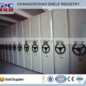Manual Mobile Filing Cabinet Metal Book Shelving System thumbnail-2