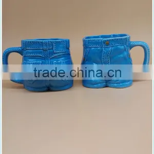 Ceramic Jeans Mug With Jeans Shape Mug for Home Decoration thumbnail-2