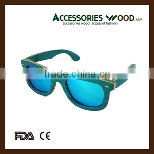 Maple Wood Layered Sunglasses Hot Selling Skateboard Sunglasses thumbnail-1