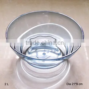 3.4 L Wholesale Transparent Plastic Salad Bowl thumbnail-1