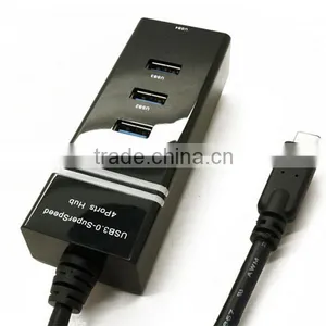 10Gbps Reversible USB 3.1 Type C to 4 PORTS USB 3.0 HUB for Apple Macbook AIR 12" thumbnail-5