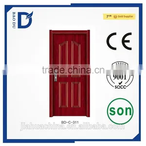 Latest American Steel Flush Door Design With Glass, Steel Wooden Door thumbnail-6