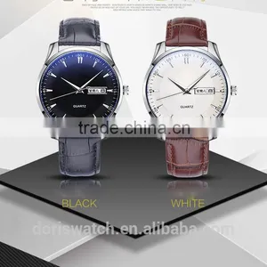 Luxury New Arrival Factory Price Business Men Leather Watch thumbnail-2