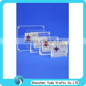 Tabletop Clear Acrylic Magnetic Photo Frame Handmade Picture Photo Frames Design Cheap for Baby thumbnail-1