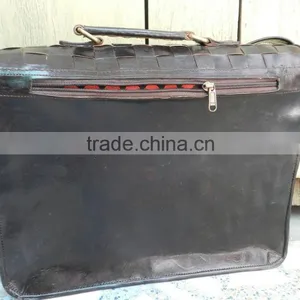 Pure Leather Office Bags/real Leather Briefcase/handmade Leather Briefcase thumbnail-4