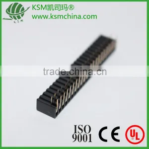 Female Header 2.54mm Double Row Right Angle 2~40 Pin thumbnail-1