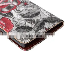 for Samsung Galaxy S6 Ege Plus Flower Design Case, 2015 Leather Flip Cover Case With Card Slot for Samsung Galaxy S6 Edge Plus thumbnail-6