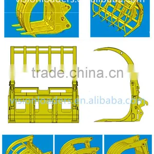 OEM SDLG LG933L/LG936L/LG938L Wheel Loader Attachment Grass Grapple For Sale , Attachment Code 1690100005/1690100093/1690100178 thumbnail-2