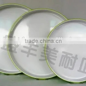 Round Melamine Tray With Handles thumbnail-2