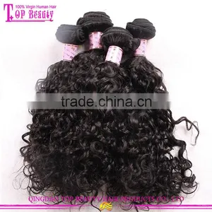 Top Quality 7A Grade Raw Indian Curly Hair Natural Color Curly Human Hair Extensions thumbnail-3