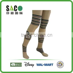 Colorful Stripe Pattern Women Nylon Tights thumbnail-4