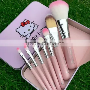 Hello Kitty Pink Lovely Makeup Cosmetic Brush Set for Women thumbnail-1
