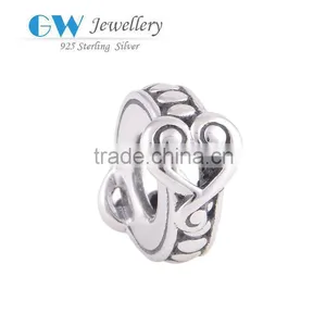 Antique Finished Unique Designs Customized Silver Bead Jewelry 925 Silver Beads Wholesales thumbnail-1