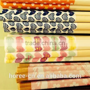 Chinese Round Bamboo Reusable Chopsticks With Pattern thumbnail-1