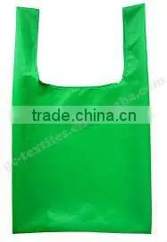 Promotion Portable Eco-friendly 210T Polyester Travel Foldable Shopping Bag thumbnail-1