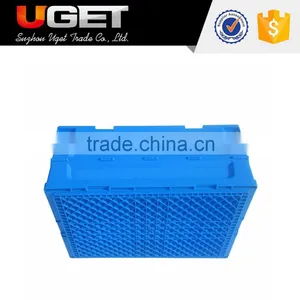 Can be Recycled Stackable Grid Handle Hard Plastic Crate thumbnail-2