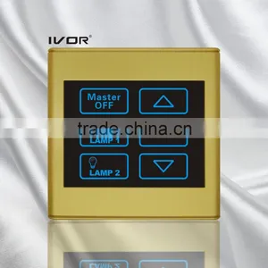 2 Gangs Lighting 1 Gang Dimmer With Master Champagne Gold (SK-T2300L2D1-M-CPG) thumbnail-1