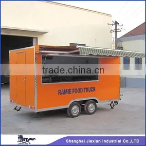 JX-FS400H Shanghai Jiexian Outdoor Mobile Fast Food Truck Trailer With Awning thumbnail-5