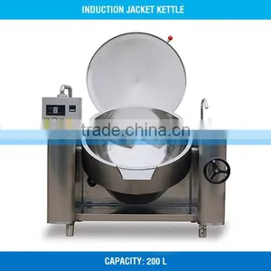 Induction Jacket Kettle - 200 L, Dia. 800 MM, 25 Kw, S/S 304, TT-JK-IT200 thumbnail-1