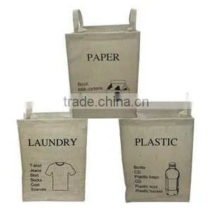 2014 New Korea Design Flax Storage Bag,Pure Color Zakka Groceries Linen Hanging Bag(BBHT009) thumbnail-1