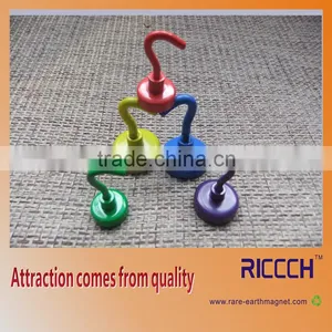 Colorful Ceramic Magnetic Hooks Cheap Price With Strong Power thumbnail-1
