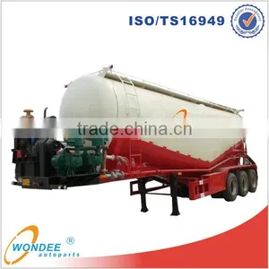 Bulk Cement Transport Semi Trailer 40m3 V Type Bulk Cement Semi Trailer thumbnail-1