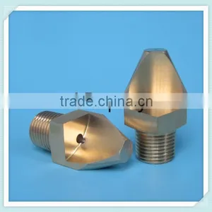 1/4",3/8",1/2",3/4" BSPT or NPT Brass Narrow Angle Flat Fan Spray Nozzle thumbnail-1