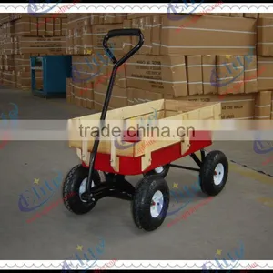 Qingdao Wooden Lowes Garden Cart Baby Wagon thumbnail-1