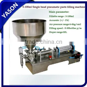 5-100ml Single Head Pneumatic Shampoo Filling Machine/ Lotion Filling Machine/ Toothpaste Filling Machine thumbnail-1