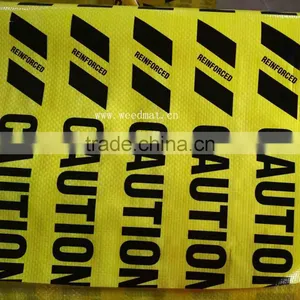 Black Printed Yellow or Red Woven Fabric Traffic Barrier thumbnail-1